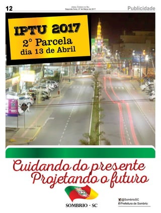 12 PublicidadeJornal Correio do Sul
Segunda-Feira, 27 de Março de 2017
 