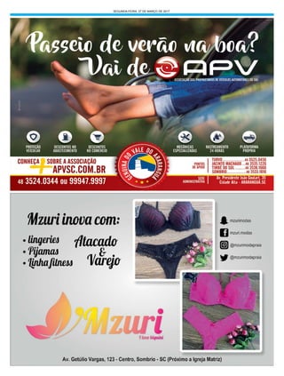 SEGUNDA-FEIRA, 27 DE MARÇO DE 2017
 