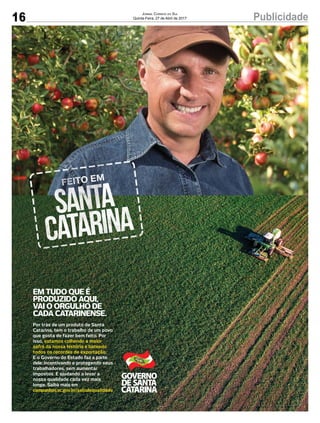 16 PublicidadeJornal Correio do Sul
Quinta-Feira, 27 de Abril de 2017
 