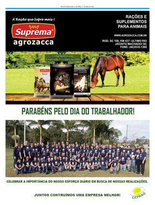 SEXTA À TERÇA-FEIRA, 27 DE ABRIL À 1° DE MAIO DE 2018
 