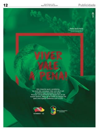 12 PublicidadeJornal Correio do Sul
Terça-Feira, 27 de Junho de 2017
 
