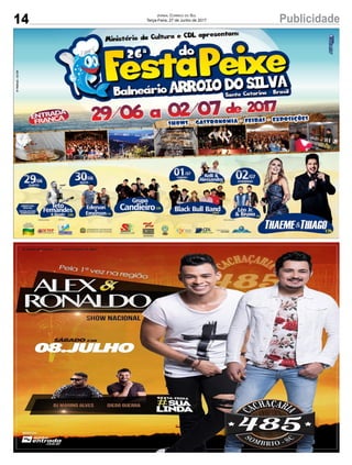14 PublicidadeJornal Correio do Sul
Terça-Feira, 27 de Junho de 2017
 