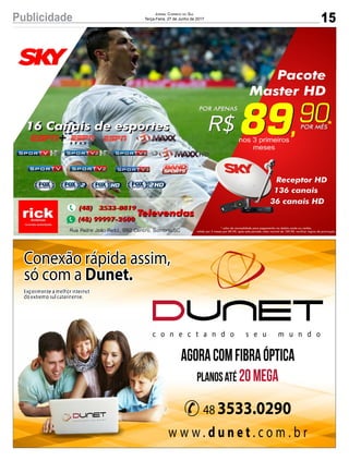 15Publicidade Jornal Correio do Sul
Terça-Feira, 27 de Junho de 2017
 