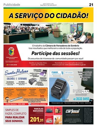 21Publicidade Jornal Correio do Sul
Terça-Feira, 27 de Junho de 2017
 