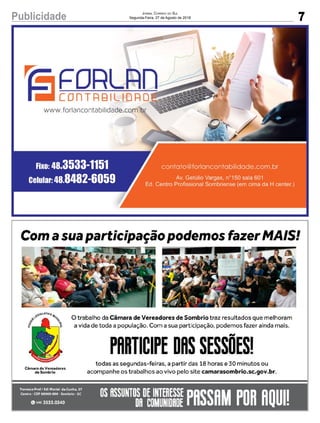 7Publicidade Jornal Correio do Sul
Segunda-Feira, 27 de Agosto de 2018
 