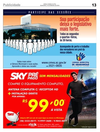 13Publicidade Jornal Correio do Sul
Quinta-feira, 27 de Setembro de 2018
 