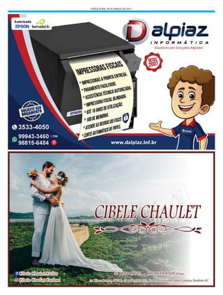 TERÇA-FEIRA, 28 DE MARÇO DE 2017
 