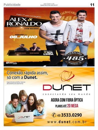 11Publicidade Jornal Correio do Sul
Quarta-Feira, 28 de Junho de 2017
 