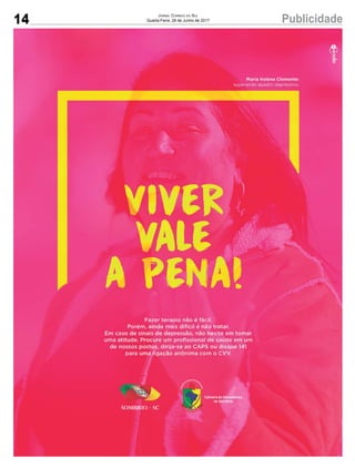 14 PublicidadeJornal Correio do Sul
Quarta-Feira, 28 de Junho de 2017
 
