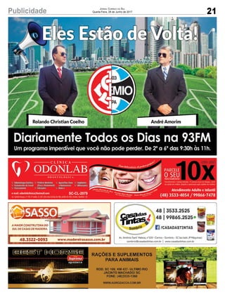 21Publicidade Jornal Correio do Sul
Quarta-Feira, 28 de Junho de 2017
 