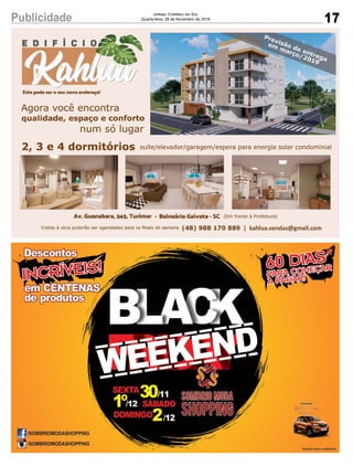 17Publicidade Jornal Correio do Sul
Quarta-feira, 28 de Novembro de 2018
 