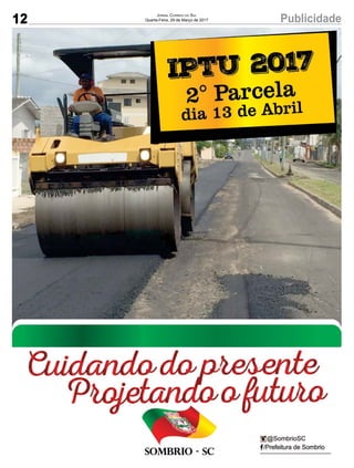 12 PublicidadeJornal Correio do Sul
Quarta-Feira, 29 de Março de 2017
 