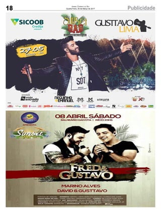 18 PublicidadeJornal Correio do Sul
Quarta-Feira, 29 de Março de 2017
 