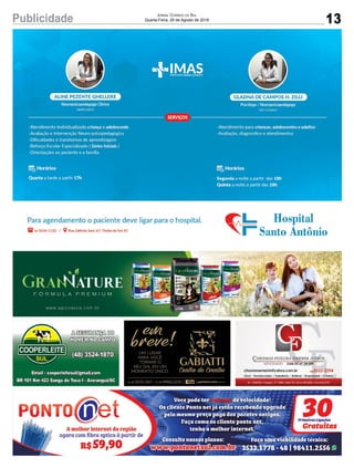 13Publicidade Jornal Correio do Sul
Quarta-Feira, 29 de Agosto de 2018
 