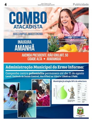 4 PublicidadeJornal Correio do Sul
Quarta-Feira, 29 de Agosto de 2018
 