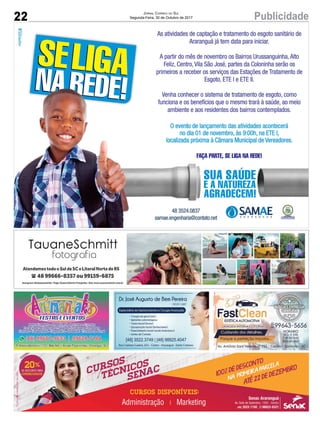 22 PublicidadeJornal Correio do Sul
Segunda-Feira, 30 de Outubro de 2017
 