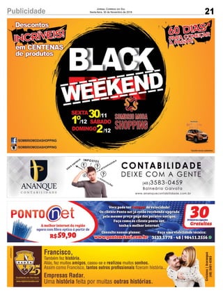 21Publicidade Jornal Correio do Sul
Sexta-feira, 30 de Novembro de 2018
 