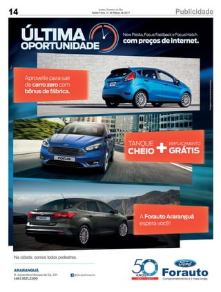 14 PublicidadeJornal Correio do Sul
Sexta-Feira, 31 de Março de 2017
 