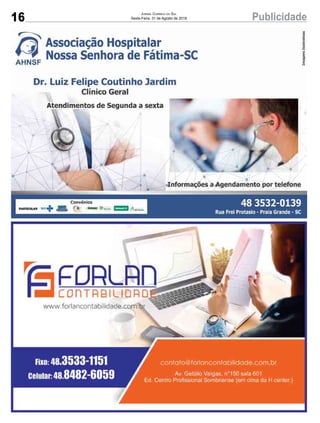 16 PublicidadeJornal Correio do Sul
Sexta-Feira, 31 de Agosto de 2018
 