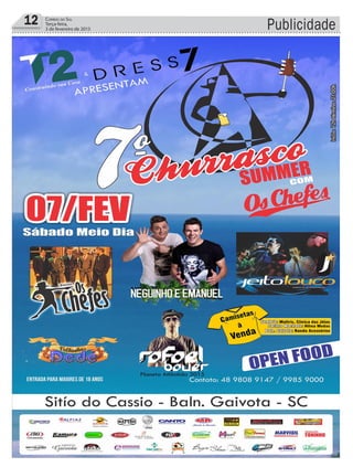 12 Correio do Sul
Terça-feira,
3 de fevereiro de 2015 Publicidade
 