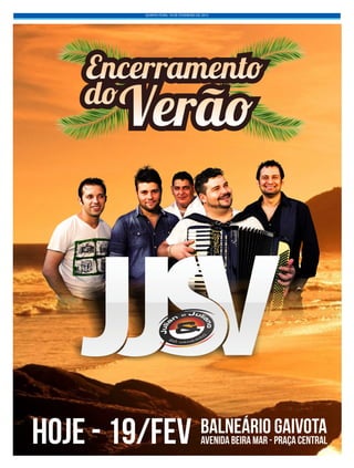 QUINTA-FEIRA, 19 DE FEVEREIRO DE 2015
 