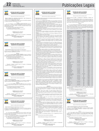 22 Correio do Sul
Segunda-feira,
16 de março de 2015
ESTADO DE SANTA CATARINA
MUNICÍPIO DE ARARANGUÁ
_______________________________________________________
Rua: Dr. Virgulino de Queirós, nº 200 – Centro – Araranguá/SC
Fone: (48)35210900 www.ararangua.net
DECRETO Nº 6.815, DE 02 DE FEVEREIRO DE 2015.
DISPÕE SOBRE O PROTESTO EXTRAJUDICIAL DOS CRÉDITOS INSCRITOS EM DÍVIDA ATIVA DO
MUNICÍPIO E DÁ OUTRAS PROVIDÊNCIAS.
O Prefeito em Exercício Rodrigo da Silva Turatti, no uso de suas atribuições constitucionais
e legais conferidas pelo artigo 30, incisos, I, II e III da Constituição Federal e art. 83, inciso
VII, da Lei Orgânica Municipal, bem como pelos artigos 141 e 143, inciso I e parágrafo único
da Lei Complementar Municipal nº 06, de 03 de Dezembro de 1997, e
CONSIDERANDO que atualmente a Dívida Ativa Consolidada do Município importa em
aproximadamente R$ 40.000.000,00 (quarenta milhões de reais), em sua maior parte
originada do não pagamento do IPTU, ISS, Contribuição de Melhoria e de multas impostas
pela municipalidade, valores esses que podem e devem ser cobrados e revertidos em prol do
bem estar da comunidade araranguaense;
CONSIDERANDO que o Município de Araranguá cobra parte dessa dívida ativa em mais de
5.000 (cinco mil) ações de execução fiscal, que estão em andamento na Vara da Fazenda
Pública da Comarca;
CONSIDERANDO esse enorme quantitativo de ações abarrota o Judiciário local, fato que
causa uma excessiva lentidão na tramitação dos processos de interesse do Município de
Araranguá;
CONSIDERANDO que os custos processuais com essas mais de 5.000,00 (cinco mil) ações
são elevados e dotados de baixo índice de eficácia;
CONSIDERANDO que o protesto de Certidão de Dívida Ativa não acarretará nenhuma
despesa com emolumentos, taxas, diligências ou condução para o Município, em razão da
isenção legal contida no artigo 33 da Lei Complementar Estadual n º 156, de 15 de maio de
1997;
CONSIDERANDO que do ponto de vista legal podem ser protestados os títulos de crédito, as
obrigações que se originem de títulos executivos judiciais ou extrajudiciais e outros
documentos de dívida, conforme a norma estampada no artigo 1º da Lei 9.492, de 10/09/1997
(Lei do Protesto);
CONSIDERANDO que nos termos do artigo 585, inciso V, do Código de Processo Civil,
com redação dada pela Lei nº 11.382/2006, as Certidões de Dívida Ativa da Fazenda Pública
da União, dos Estados, do Distrito Federal, dos Territórios e dos Municípios são títulos
executivos extrajudiciais, sendo passíveis, portanto, de protesto extrajudicial;
CONSIDERANDO que a Corregedoria Geral de Justiça do Estado de São Paulo já exarou
orientação no sentido de que todos os títulos executivos judiciais e extrajudiciais previstos nos
artigos 584 e 585 do Código de Processo Civil, dentre eles a certidão de dívida ativa, podem
ser protestados;
CONSIDERANDO o disposto na Súmula nº 22, do Tribunal de Justiça de Santa Catarina;
CONSIDERANDO os termos do Decreto Estadual nº 2.429, de 21 de outubro de 2014;
CONSIDERANDO que o Conselho Nacional de Justiça e os 91 (noventa e um) Tribunais do
país definiram como meta prioritária (Meta 03) reduzir em 20% os 25 milhões de execuções
fiscais que abarrotam nossos fóruns e tribunais, enfrentando aquilo que o presidente do CNJ
definiu como o maior gargalo do Judiciário brasileiro;
CONSIDERANDO que no julgamento dos Pedidos de Providências 2009.10.00.004178-4 e
2009.10.00.004537-6, realizado em 06 de abril de 2010 (102.ª Sessão Plenária), o Conselho
Nacional de Justiça recomendou que os Tribunais de Justiça editassem os atos normativos
ESTADO DE SANTA CATARINA
MUNICÍPIO DE ARARANGUÁ
_______________________________________________________
Rua: Dr. Virgulino de Queirós, nº 200 – Centro – Araranguá/SC
Fone: (48)35210900 www.ararangua.net
necessários para se realizar o protesto extrajudicial de Certidões de Dívida Ativa da Fazenda
Pública;
CONSIDERANDO que o Código de Norma da Corregedoria Geral de Justiça do nosso
Estado de Santa Catarina, em posição de vanguarda, já prevê o protesto de certidão de dívida
ativa no artigo 953, ao dispor que “é cabível o protesto por falta de pagamento da certidão de
dívida ativa que atenda aos requisitos dos parágrafos 5º e 6º do art. 2º da Lei Federal nº
6.830/80, a serem verificados pelo oficial no ato da apresentação”;
CONSIDERANDO que no âmbito federal o Senhor Ministro de Estado da Fazenda Interino e
o Advogado Geral da União assinaram a Portaria Interministerial n.º 574-A, de 20 de
dezembro de 2010, publicada no D.O.U. nº 02, de 04/01/2011, autorizando o protesto das
Certidões de Dívida Ativa da União, das autarquias e das fundações públicas federais,
independentemente do valor do crédito fiscal;
CONSIDERANDO que a Portaria nº 321, de 06/04/2006, do Senhor Procurador-Geral da
Fazenda Nacional, publicada no D.O.U de 07/04/2006, já autorizava o protesto das Certidões
de Dívida Ativa da União;
CONSIDERANDO que a presente medida não implica na instituição, extinção, majoração,
redução, definição de fato gerador, fixação de alíquota, base de cálculo, cominação de
penalidades, exclusão, suspensão ou na extinção de crédito tributário, não estando, portanto,
sujeita aos princípios da legalidade e da anterioridade (artigos 96 e 104 do Código Tributário
Nacional), o que dispensa lei em sentido formal;
CONSIDERANDO que de acordo com o representante da Advocacia Geral da União,
procurador-geral federal Marcelo de Siqueira Freitas, responsável pelo protesto extrajudicial
das Certidões de Dívida Ativa da União em sua fase inicial, o índice médio de recuperação de
créditos com o ajuizamento de ações para a cobrança de dívida ativa é de 1%, enquanto no
protesto em cartório dos créditos do INMETRO chegou-se a alcançar uma taxa de retorno de
48%;
CONSIDERANDO, por fim, que o protesto de certidão da dívida ativa implicará, certamente,
em uma melhoria na gestão pública, capaz de diminuir a inadimplência e aumentar
significativamente a arrecadação municipal, permitindo o desenvolvimento de novas e
melhores ações nas áreas de educação e saúde, bem como o investimentos em obras públicas,
inclusive a (re)pavimentação de logradouros públicos, tudo em plena consonância com o
princípio da eficiência plasmado no artigo 37 da Constituição da República, ao qual a
Administração Tributária deve obediência;
DECRETA:
Art. 1º Fica autorizado o protesto extrajudicial das Certidões de Dívida Ativa do Município,
representativas de créditos tributários ou não, bem côo de títulos executivos judicial com
trânsito em julgado, desde que os contribuintes ou devedores estejam devidamente
identificados.
Parágrafo Único. Além do nome completo e dos demais elementos exigidos nas leis e
regulamentos em vigor relativos ao protesto de títulos, os documentos da dívida deverão
conter a indicação precisa do número de inscrição no CPF ou no CNPJ do contribuinte ou
devedor.
Art. 2º As parcelas inadimplidas de parcelamentos concedidos pela Administração Tributária
poderão ser levadas a protesto, individualmente, mediante expedição de certidão específica
para a parcela não paga.
ESTADO DE SANTA CATARINA
MUNICÍPIO DE ARARANGUÁ
_______________________________________________________
Art. 3º As Certidões de Dívida Ativa cuja cobrança já tenha sido ajuizada poderão,
igualmente, ser levadas a protesto.
Art. 4º Do encaminhamento do título até a lavratura do protesto, o pagamento pelo devedor se
dará junto a tabelionato de protesto, nos termos da Lei nº 9.492, de 10 de setembro de 1997.
§ 1º No período a que se refere o caput deste artigo, não será admitido o parcelamento do
crédito municipal.
Art. 5º Os tabelionatos fornecerão ao Município, quando solicitado, certidão, em forma de
relação, dos protestos tirados e dos cancelamentos efetuados, com a nota de se cuidar de
informação reservada, da qual não se poderá dar publicidade pela imprensa ou outro meio,
nem mesmo parcialmente.
Parágrafo Primeiro. A certidão na forma de relação será fornecida gratuitamente, sem nenhum
ônus para o Município, e os tabelionatos serão responsáveis pelas informações que enviarem.
Art. 6º O Município poderá fornecer ao interessado apenas informações a respeito da
existência ou não de protesto e o tabelionato que o lavrou, cabendo-lhe a responsabilidade
pelos dados que fornecer.
Parágrafo Primeiro. O Município não prestará informações sobre protestos cancelados,
conforme dispõe o artigo 29, § 1º, da Lei nº 9.492, de 10 de setembro de 1997.
Parágrafo Segundo. Para maiores informações, o usuário deverá solicitar certidão no
tabelionato competente.
Art. 7º Ao protesto e seu procedimento aplicam-se as leis e regulamentos que lhes são
próprios.
Art. 8º Este Decreto entra em vigor na data de sua publicação.
Prefeitura Municipal de Araranguá, em 02 de fevereiro de 2015.
RODRIGO DA SILVA TURATTI
Prefeito Municipal em Exercício
Registrado e Publicado o presente Decreto na Secretaria da Administração
Municipal, em 02 de fevereiro de 2015.
FERNANDO VALMOR MARCELINO
Secretário de Administração
ESTADO DE SANTA CATARINA
MUNICÍPIO DE ARARANGUÁ
_______________________________________________________
Rua: Dr. Virgulino de Queirós, nº 200 – Centro – Araranguá/SC
Fone: (48)35210900 www.ararangua.net
DECRETO Nº 6.816, DE 02 DE FEVEREIRO DE 2015.
CONCEDE ISENÇÃO DE IPTU E CONTRIBUIÇÃO DE MELHORIA ÀS PESSOAS QUE
MENCIONA.
O Prefeito em exercício Rodrigo da Silva Turatti no uso das atribuições emanadas da Lei
Orgânica do Município, e ao que determina o art. 22, VI, da Lei Complementar nº 006, de 03
de dezembro de 1997 (Código Tributário Municipal), com alteração das Leis Complementares
nº 036, de 31 de outubro de 2002, nº 038, de 26 de Novembro de 2003, nº 043, de 27 de
agosto de 2003, nº 48, de 07 de maio de 2004 e n° 101/2010:
DECRETA
Art. 1º Fica concedida isenção do pagamento do Imposto Predial e Territorial Urbano -
IPTU e Contribuição de Melhoria, às pessoas abaixo relacionadas, as quais requereram a
aludida isenção, na forma dos artigos. 22, VI e 116, II, da Lei Complementar nº 006, de 03 de
dezembro de 1997 (Código Tributário Municipal), com alteração das Leis Complementares nº
036, de 31 de outubro de 2002, nº 038, de 26 de Novembro de 2003, nº 043, de 27 de agosto
de 2003 e nº 48, de 07 de maio de 2004 e n° 101/2010.
NOME
MATRÍCULA
CADASTRO
MUNICIPAL
DATA DO
BENEFÍCIO
TIPO
(%)
    
    
    
    
    
    
    
    
    
    
    
    
    
    
    
    
    
    
    
    
    
    
    
    
    
ESTADO DE SANTA CATARINA
MUNICÍPIO DE ARARANGUÁ
_______________________________________________________
Rua: Dr. Virgulino de Queirós, nº 200 – Centro – Araranguá/SC
Fone: (48)35210900 www.ararangua.net
    
    
    
    
    
    
    
    
    
    
    
    
    
    
    
    
    
    
    
    
    
    
    
    
    
    
    
    
    
    
    
    
    
    
    
    
    
    
    
Art. 2º O prazo de validade da isenção é de dois (2) anos, após o que deverá o
beneficiado submeter-se a recadastramento, para comprovar a permanência das condições de
concessão do benefício.
Art. 3º Este Decreto entra em vigor na data de sua publicação.
Art. 4º Revogam-se as disposições em contrário.
ESTADO DE SANTA CATARINA
MUNICÍPIO DE ARARANGUÁ
_______________________________________________________
Rua: Dr. Virgulino de Queirós, nº 200 – Centro – Araranguá/SC
Fone: (48)35210900 www.ararangua.net
Prefeitura Municipal de Araranguá, em 02 de fevereiro de 2015.
RODRIGO DA SILVA TURATTI
Prefeito Municipal em Exercício
Registrado e Publicado o presente Decreto na Secretaria da Administração
Municipal, em 02 de fevereiro de 2015.
FERNANDO VALMOR MARCELINO
Secretário de Administração
ESTADO DE SANTA CATARINA
MUNICÍPIO DE ARARANGUÁ
_______________________________________________________
DECRETO Nº 6.819 DE 02 DE FEVEREIRO DE 2015.
REVOGA OS EFEITOS DO DECRETO N° 6.227, DE 21 DE AGOSTO DE 2013.
O Prefeito em Exercício Rodrigo da Silva Turatti, no exercício das atribuições emanadas
pelo Artigo 83, VII da Lei orgânica do Município, e considerando o parecer exarado no
Processo Administrativo nº 10266/2014:
DECRETA
Art. 1º Fica revogado os efeitos do Decreto n° 6.227, de 21 de agosto de 2013, que
concedeu a pedido, licença sem vencimentos à servidora MARIA REGINA CORREA PEDRO
CARDOSO, para tratar de assuntos particulares, na forma permitida na Lei nº 2.311 de 14 de
julho de 2005.
Art. 2º Este Decreto entra em vigor na data de sua publicação retroagindo seus efeitos a
07/01/2015.
Art. 3º Revogam-se as disposições em contrário.
Prefeitura Municipal de Araranguá, em 02 de fevereiro de 2015.
RODRIGO DA SILVA TURATTI
Prefeito Municipal em Exercício
Registrado e Publicado o presente Decreto na Secretaria da Administração
Municipal, em 02 de fevereiro de 2015.
FERNANDO VALMOR MARCELINO
Secretário da Administração
ESTADO DE SANTA CATARINA
MUNICÍPIO DE ARARANGUÁ
_______________________________________________________
Rua: Dr. Virgulino de Queirós, nº 200 – Centro – Araranguá/SC
Fone: (48)35210900 www.ararangua.net
DECRETO Nº 6.812 DE 02 DE FEVEREIRO DE 2015.
DESIGNA SERVIDOR PARA RESPONDER INTERINAMENTE COMO SECRETÁRIO DE
DESENVOLVIMENTO URBANO, OBRAS E SERVIÇOS.
O Prefeito em Exercício Rodrigo da Silva Turatti, no uso das suas atribuições emanadas da
Lei Orgânica do Município, especificamente o art. 83, VII:
DECRETA
Art. 1º Fica designado o servidor ALFREDO AFRÂNIO RONCONI, Motorista II
matriculado sob o n° 4004, para responder interinamente pelo cargo de Secretário de
Desenvolvimento Urbano, Obras e Serviços, com direito a remuneração integral do cargo,
pelo período de férias do titular.
Art. 2º Este Decreto entra em vigor na data de sua publicação.
Art. 3º Revogam-se as disposições em contrário.
Prefeitura Municipal de Araranguá, em 02 de fevereiro de 2015.
RODRIGO DA SILVA TURATTI
Prefeito Municipal em Exercício
Registrado e Publicado o presente Decreto na Secretaria da Administração
Municipal, em 02 de fevereiro de 2015.
FERNANDO VALMOR MARCELINO
Secretário de Administração
ESTADO DE SANTA CATARINA
MUNICÍPIO DE ARARANGUÁ
_______________________________________________________
Rua: Dr. Virgulino de Queirós, nº 200 – Centro – Araranguá/SC
Fone: (48)35210900 www.ararangua.net
DECRETO Nº 6.813 DE 12 DE FEVEREIRO DE 2015.
EXONERA DIRETOR DO DEPARTAMENTO DE SELEÇÃO E TREINAMENTO.
O Prefeito em Exercício Rodrigo da Silva Turatti, no uso das atribuições emanadas da Lei
Orgânica do Município, especificamente o art. 83, VII:
DECRETA
Art. 1º Fica exonerado GILSON MANOEL PEREIRA do cargo em comissão de
Diretor do Departamento de Seleção e Treinamento, da Secretaria de Administração, símbolo
CC3, do quadro de pessoal do Poder Executivo Municipal.
Art. 2º Este Decreto entra em vigor na data de sua publicação.
Art. 3º Revogam-se as disposições em contrário.
Prefeitura Municipal de Araranguá, em 02 de fevereiro de 2015.
RODRIGO DA SILVA TURATTI
Prefeito Municipal em Exercício
Registrado e Publicado o presente Decreto na Secretaria da Administração
Municipal, em 02 de fevereiro de 2015.
FERNANDO VALMOR MARCELINO
Secretário de Administração
ESTADO DE SANTA CATARINA
MUNICÍPIO DE ARARANGUÁ
_______________________________________________________
Rua: Dr. Virgulino de Queirós, nº 200 – Centro – Araranguá/SC
Fone: (48)35210900 www.ararangua.net
DECRETO Nº 6.814, DE 02 DE FEVEREIRO DE 2015.
NOMEIA SECRETÁRIA DE GOVERNO.
O Prefeito e, Exercício Rodrigo da Silva Turatti no uso das atribuições emanadas da Lei
Orgânica do Município, especificamente ao que determina os arts. 83, incisos V e VII:
DECRETA
Art. 1º Fica nomeada MARIA APARECIDA COSTA para exercer em comissão o
cargo de Secretária de Governo, símbolo CC1, no quadro de pessoal do Poder Executivo
Municipal.
Art. 2º Este Decreto entra em vigor na data de sua publicação.
Art. 3º Revogam-se as disposições em contrário.
Prefeitura Municipal de Araranguá, em 02 de fevereiro de 2015.
RODRIGO DA SILVA TURATTI
Prefeito Municipal em Exercício
Registrado e Publicado o presente Decreto na Secretaria da Administração
Municipal, em 02 de fevereiro de 2015.
FERNANDO VALMOR MARCELINO
Secretário de Administração
ESTADO DE SANTA CATARINA
MUNICÍPIO DE ARARANGUÁ
_______________________________________________________
DECRETO Nº 6.820, DE 02 DE FEVEREIRO DE 2015.
NOMEIA CHEFE DO SERVIÇO DE APOIO TÉCNICO NA PECUÁRIA
O Prefeito em Exercício Rodrigo da Silva Turatti, no exercício das atribuições emanadas da
Lei Orgânica do Município, especificamente o art. 83, VII, e ao que determina a Lei
Complementar nº 145, de 26 de dezembro de 2012:
DECRETA
Art. 1º Fica nomeado ANTÔNIO FERREIRA para exercer em comissão o cargo de Chefe
do Serviço de Apoio Técnico na Pecuária, da Secretaria de Interior, símbolo CC5, no quadro
de pessoal do Poder Executivo Municipal.
Art. 2º - Fica concedido 63% (sessenta e três por cento) de Função Gratificada
conforme o artigo 219 da Lei Complementar nº 145, de 26 de dezembro de 2012.
Art. 3º Este Decreto entra em vigor na data de sua publicação.
Art. 4º Revogam-se as disposições em contrário.
Prefeitura Municipal de Araranguá, em 02 de fevereiro de 2015.
RODRIGO DA SILVA TURATTI
Prefeito Municipal em Exercício
Registrado e Publicado o presente Decreto na Secretaria da Administração
Municipal, em 02 de fevereiro de 2015.
FERNANDO VALMOR MARCELINO
Secretário da Administração
Publicações Legais
 