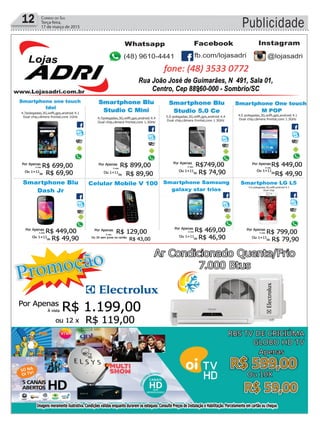 12 Correio do Sul
Terça-feira,
17 de março de 2015 Publicidade
 