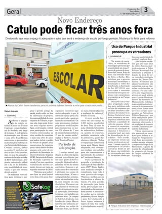 Geral 3Correio do Sul
Terça-feira,
17 de março de 2015
seguimos encontrar algo
muito adequado e que já
serviu de espaço para uma
escolaparticulareparaum
instituto universitário. Ou
seja, precisamos realizar
pequenas modificações
para instalarmos os nos-
sos 376 alunos do 1º ano
do ensino fundamental ao
3º ano do ensino médio”,
explica a diretora Jussara
Leal Teixeira Chisini.
O antigo imóvel, que
chegou a estar com alguns
setores interditados por
ter caído parte do forro e
armação, foi desativado to-
talmente no fim do último
ano letivo. Somente o gi-
násio anexo à ex-estrutura
é utilizado nas aulas de
educação física. “Como o
antigo prédio fica próximo,
ainda são realizadas aulas
lá, mas somente em uma
disciplina. Estamos em
um processo de reforma da
quadrajáexistentenaatu-
al instituição. Deveremos
terminar este trabalho nos
próximos dias. Os campos
de futebol de grama nos
fundos da Igreja Matriz
também são utilizados pe-
los alunos nas aulas de
educação física, que foram
pliar o prédio antigo da
escola ainda estão na fase
de elaboração do projeto,
deresponsabilidadedeuma
empresadeTubarão,eape-
nas esta etapa pode demo-
rar mais alguns meses.
Após, será lançado o edital
para participação de cons-
trutoras interessadas na
obra, escolha da vencedora
e mais uma série de ações
que podem incluir o pedido
de revisão do projeto pelas
concorrentes. As tratativas
paraoinícioefetivodaobra
passam pelo setor de en-
genharia da Secretaria de
Desenvolvimento Regional
(SDR),SecretariadeEstado
de Educação e governo do
estado. Com isso, operários
trabalhando mesmo so-
mente devem ser vistos no
segundo semestre de 2016.
“Sabemos que podere-
mos ficar no atual imóvel
entredoisetrêsanos.Con-
> SOMBRIO
Areforma e amplia-
ção do colégio es-
tadual Catulo da Paixão
Cearense, o mais tradicio-
nal de Sombrio, está longe
de começar. A sede própria
da instituição tem 68 anos
e uma série de problemas
estruturais, o que resultou
namudançadeendereçoda
ruaPadreJoãoReitzparaa
Caetano Lumertz, ambas
no centro. O ano letivo ini-
ciou no dia 19 de fevereiro,
data em que foi assinado o
contratodelocaçãonovalor
de R$ 9 mil mensais. A vi-
gência contratual é válida
até o dia 31 de dezembro,
com possibilidade de reno-
vação, o que com certeza
deverá ocorrer.
Os trâmites burocrá-
ticos para reformar e am-
Diretora diz que novo espaço é adequado e sabe que será o endereço da escola por longo período. Mudança foi feita para reforma
³Alunos do Catulo foram transferidos para rua próxima e devem demorar a voltar para o tradicional prédio
Período de
adaptação
> ARARANGUÁ
Na sessão de sexta-
-feira, os vereadores de
Araranguáaprovarampor
unanimidade um requeri-
mento de autoria do presi-
dentedaCâmara,Ronyda
Silva e do vereador Ozair
da Silva, o Banha. Eles
solicitam que o governo
municipal intensifique a
fiscalização e cobre dos
beneficiados a observação
da Lei 2871/2010, que
trata sobre a concessão
de áreas de terra para em-
presas cujo compromisso
era instalar-se no Parque
Industrial .
De acordo com o vere-
ador, a legislação estabe-
lece que a prefeitura cede
os lotes às empresas que
em troca assumem o com-
promisso de instalar-se no
Parque Industrial para
gerar emprego e em con-
sequência contribuir para
melhorar a qualidade de
vida das pessoas, elevar
à riqueza do município,
através da circulação de
impostos e fortalecer a
economia local, por meio
da diversificação de ati-
vidades. “Pelo acordo,
as empresas teriam que
iniciar as obras em no má-
ximo 12 meses a partir da
publicação da Lei (2010) e
concluí-las dentro de até
24 meses, que poderiam
ser prorrogados por mais
12, no máximo, desde que
Uso do Parque Industrial
preocupa os vereadores
houvesseaautorizaçãodo
prefeito”, explicou Rony.
Alei também estabe-
lece que após cinco anos
de efetivo funcionamen-
to da empresa, o Poder
Público Municipal fica
autorizado a proceder à
doação da área de ter-
ra concedida mediante
parecer da Câmara Nor-
mativa. “Constatei que
alguns beneficiados não
cumpriram com as cláu-
sulas estabelecidas no
contrato. Por isso subs-
crevo este requerimento,
através do qual solicito
que o Governo Municipal,
através da Secretaria de
Planejamento, notifique
os proprietários dos terre-
nos que já ultrapassaram
estes prazos. Assim estes
terrenos seriam incor-
porados ao Patrimônio
Público Municipal, que
teria condições de provi-
denciar a concessão para
empresas interessadas e
em condições de cumprir
o acordo”, finalizou o pre-
sidente da Câmara.
Vários empresários
têm procurado os verea-
dores para debater a si-
tuação do Parque Indus-
trial. Rony, por exemplo,
recebeu em seu gabinete
o empresário Sérgio Luiz
Perissinotto. A pauta da
reunião foi à fiscalização
da ocupação de terras
do Parque Industrial de
Araranguá.
³Parque Industrial tem empresas interessadas
Rafael Andrade
Catulo pode ficar três anos fora
Novo Endereço
as mais prejudicadas com
a mudança de endereço”,
detalha Jussara.
A nova escola fun-
ciona em um espaço de
1.200 metros quadrados
de área. Tem 12 salas de
aula,refeitório,laboratório
de informática, bibliote-
ca, quadra de esportes,
auditório, secretaria, sala
de professores, quatro ba-
nheiros e direção. “Todos
osespaçosquetínhamoslá
temos aqui. Alguns foram
adequados, mas consegui-
mos realizar um trabalho
para não comprometer o
aprendizado dos estudan-
tes”, esclarece Jussara.
Para o professor de
geografia e presidente da
AssociaçãodePaiseProfes-
sores (APP) Paulo Eggler,
uma mudança sempre é
complicada, mas tudo é
uma questão de tempo.
“Fizemos o melhor para os
funcionários e alunos do
Catulo. Foi uma questão
de prevenção, pois havia
muita preocupação com a
integridadeealgogravepo-
deria ocorrer. A comunida-
de escolar, que se entende
professores,alunos,direção
e pais, foi totalmente a
favor. Agora, estamos à
espera de uma boa escola
e, principalmente, segura”,
diz.
 