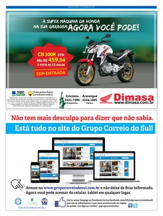 QUARTA-FEIRA, 25 DE MARÇO DE 2015
 