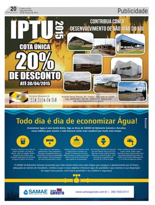 Publicidade20 Correio do Sul
Segunda-feira,
30 de março de 2015
 