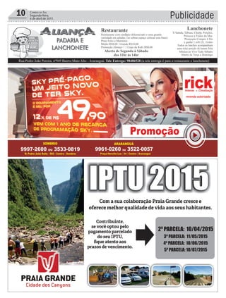 Publicidade10 Correio do Sul
Segunda-feira,
6 de abril de 2015
 