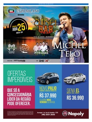 SEGUNDA-FEIRA, 6 DE ABRIL DE 2015
 