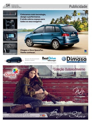 Publicidade14 Correio do Sul
Segunda-feira,
4 de maio de 2015
 