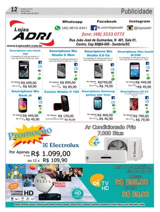 12 Correio do Sul
Terça-feira,
19 de maio de 2015 Publicidade
 