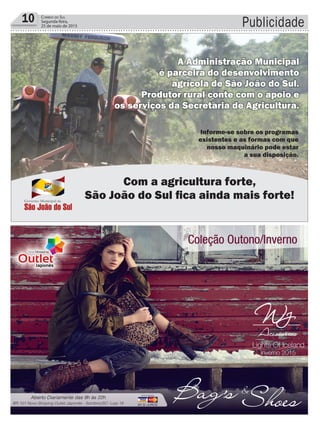 10 Correio do Sul
Segunda-feira,
25 de maio de 2015 Publicidade
 