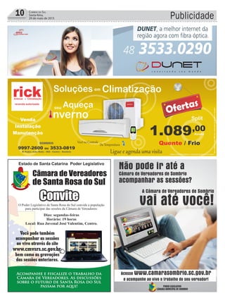 10 Correio do Sul
Sexta-feira,
29 de maio de 2015 Publicidade
 