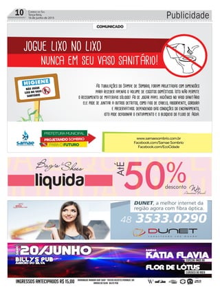 10 Correio do Sul
Terça-feira,
16 de junho de 2015 Publicidade
 