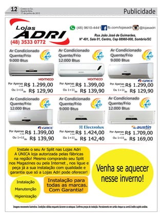 Publicidade12 Correio do Sul
Quarta-feira,
17 de junho de 2015
 