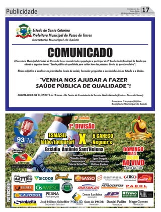 Publicidade 17Correio do Sul
Terça-feira,
30 de junho de 2015
 