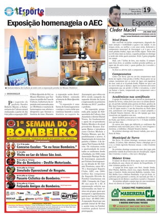 Araranguá, que voltou em
2014 sendo campeão da
segunda divisão da Larm
e ingressando na primeira
divisão em 2015”, justifica
o prefeito.
Na exposição, prepa-
rada pela equipe do Sub-
secretário de Cultura, Jair
Anastácio e diretor Daniel
Vieira, foi fundamental
o apoio do ex-presidente
Valério Mendes e do atual
presidente Ramon Joa-
quim Matos e torcedores
como Cleiton Michels e
Patrício Moraes, que dis-
ponibilizaram o acervo. A
diagramação de textos dos
painéis e folders é do de-
signerYuri GomesdaSub-
com. Os visitantes terão
a oportunidade de rever
todos os uniformes desde
afundação,em1940,como
Associação Barriga Verde
de Araranguá, passando
por GrêmioAraranguaen-
se, na década de 50, Grê-
mio Fronteira, entre 60 e
70 e Araranguá Esporte
Clube, AEC, em 1980;
troféus das conquistas
da Segunda Divisão do
Futebol Catarinense em
1988, Campeão da Copa
SC nos anos 91 e 92. A
organização solicita aos
interessados em fazer vi-
sitas em grupos, para que
marquem o agendamento
prévionaCasadeCultura,
pelo fone: 48-3903-1881.
A exposição ficará por um
período inicial de 60 dias
e, assim como no futebol,
também poderá haver
prorrogação.
Política 19Correio do Sul
Terça-feira,
30 de junho de 2015
³Subsecretaria de Cultura já está com a exposição pronta no Museu Histórico
CASAS PRÉ FABRICADAS
> ARARANGUÁ
Por sugestão do
prefeito Sandro
Roberto Maciel, a Subse-
cretaria de Cultura estará
realizando a partir do dia
8dejulhoaexposiçãoAEC
ExposiçãohomenageiaoAEC
O Mais Querido do Sul, no
Museu Histórico que fun-
ciona no prédio da Casa de
Cultura.Aabertura da ex-
posição está marcada para
as19h30mineconstaráde
homenagens aos atletas e
dirigentes que fizeram a
história do time. Durante
a exposição serão distri-
buídos folders contando
a historia do Mais Querido
do Sul.
“A exposição é uma
forma de homenagearmos
o antigo e o novo clube que
continua fazendo a nossa
história no esporte de
Esporte
Cleder Maciel (48) 9900 3535
esportes@grupocorreiodosul.com.br
https://www.facebook.com/cleder.maciel
Nível fraco
Não concordo em fechar campeonatos, alegando dar
mais atenção e visibilidade a quem é da cidade. A uns
tempos atrás, ou melhor, a uns anos atrás, fecharam o
campeonato municipal de Araranguá e só o que se via
eram peladas brabas, jogos sem brilho algum. Tinha dois
ou três times mais ou menos, e aquelas peladas no domingo
a tarde não tinha quem assistisse. Eram 5 gatos pingados
em campo.
Hoje, com 7 fichas de fora, isso mudou. O campeo-
nato ficou forte, os estádios recebem grandes públicos, os
jogos são de outro nível, e quem ganhou foi o torcedor e
o município.
Se fosse eu abriria todo o campeonato.
Campeonatos
Como o de Turvo, que era um dos campeonatos mais
fortes da região e hoje perdeu o brilho. Pouca gente vai ao
campo, justamente por se tratar de jogos com jogadores
da casa, onde só se vê pelada braba. Podem ver que é um
ou outro time que se destaca. Agora na Gaivota será outro
campeonato que vai perder o brilho e torcedores, o nível
vai baixar e muito, comparando esse campeonato com o
do ano passado.
Acadêmicos nas semifinais
A equipe do Acadêmicos, que retorna ao municipal de
futebol do Arroio, voltou forte esse ano e no último domin-
go, em partida valendo pelas quartas de finais, ganhou do
Mar Azul/Comerciário por 6 x 3. O time dos amigos Adilton
e do Gil jogou muito e é um dos favoritos ao título deste
ano, juntamente com Aragana que é o atual campeão, e
o Ronald Teixeira Imóveis. São as três equipes que mais
investiram em jogadores este ano.
Quem também passou para as semifinais foi a equipe
do Fusão, que bateu o Grenal por 4 x 1. O Fusão também
tem um bom time.
Os outros dois jogos que definirão os confrontos das
semifinais estão marcados para o dia 12, entre Aragana e
Juventus, e Golfinhos e Ronald Teixeira Imóveis.
No próximo domingo não haverá rodada, pois será a
Festa do Peixe.
Municipal de Turvo
Em Turvo, no último domingo, aconteceu mais uma
rodada. O Centro, líder absoluto, bateu o Botafogo por 4
x 2, e o União Agrícola Noroeste venceu o São Cristóvão
por 3 x 0.
No próximo domingo acontecem mais dois jogos pela
penúltima rodada da primeira fase de classificação. Jogam
São Cristóvão x Centro, e São Luiz x Botafogo.
Máster Ermo
O máster do Brasil do Ermo jogou mais um amistoso
no sábado,em casa, diante do máster da Forquilhinha. O
time visitante ganhou de 4 x 1.
A equipe do Ermo jogou com Nori, Sander Simão,
Eloir Plantec, Bafinho, Joacir, Lico, Jegue, Ratinho, Andre,
Iago e Canário. Ainda entraram Bodinho, Leandro, Ivan,
Toti Molha Coco e Weliton Pombinha. O gol do Ermo, in-
suficiente para garantir a vitória, foi marcado por Toti. A
arbitragem foi do Bolota e auxiliares Leandro e Ezequiel.
No próximo sábado a equipe joga em casa novamente,
dessa vez diante do Cooper minas de Criciúma.
FOTO:JorgePimentel
 