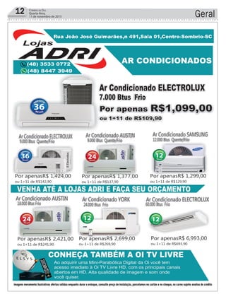 12 Correio do Sul
Quarta-feira,
11 de novembro de 2015 Geral
 