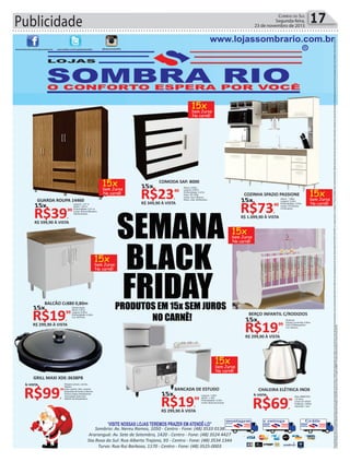 Publicidade 17Correio do Sul
Segunda-feira,
23 de novembro de 2015
 