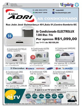 4 Correio do Sul
Segunda-feira,
30 de novembro de 2015
 