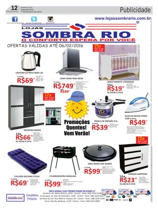 12 Correio do Sul
Segunda-feira,
1° de fevereiro de 2016 Publicidade
 