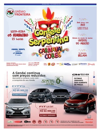 segunda-feira, 1° de fevereiro de 2016
 