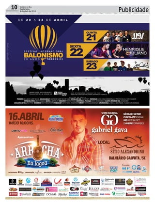 Publicidade10 CORREIO DO SUL
Sexta-feira,
8 de abril de 2016
 