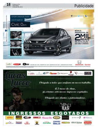 Publicidade16 CORREIO DO SUL
Sexta-feira,
8 de abril de 2016
 