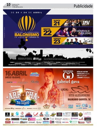 Publicidade10 Correio do Sul
Terça-feira,
12 de abril de 2016
 