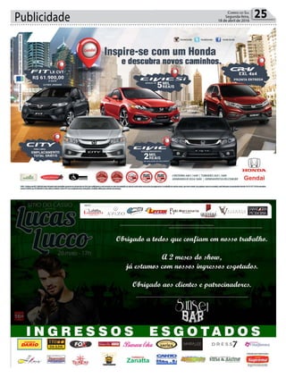 Publicidade 25Correio do Sul
Segunda-feira,
18 de abril de 2016
 