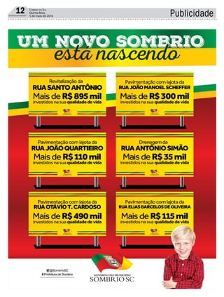 12 Correio do Sul
Quinta-feira,
5 de maio de 2016 Publicidade
 